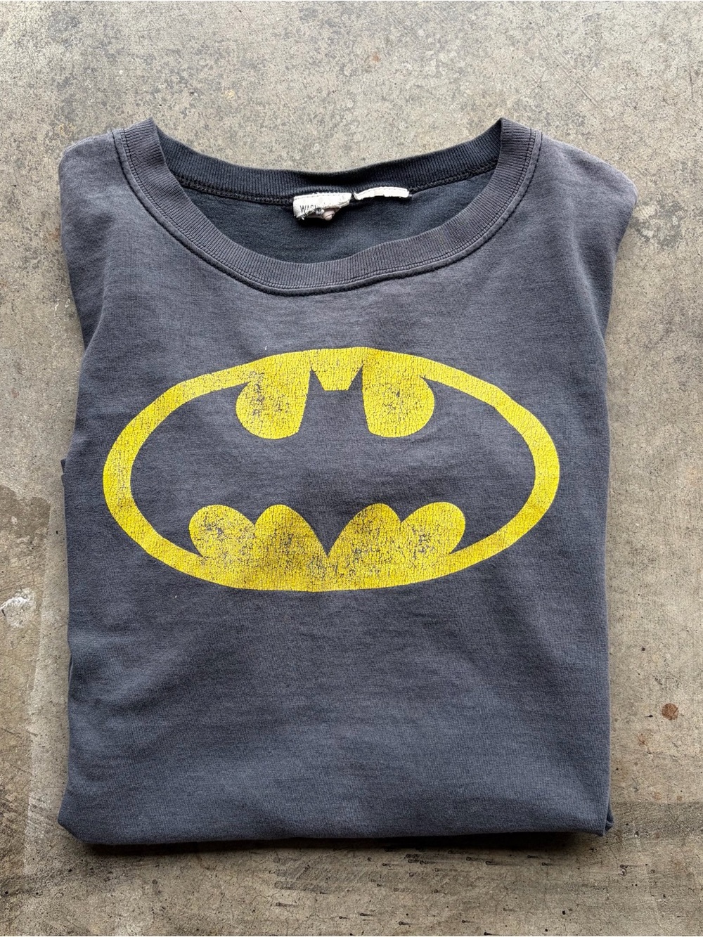 Vintage 80s Batman 1964 Logo Shirt Best Single Stitch DC Distressed Faded